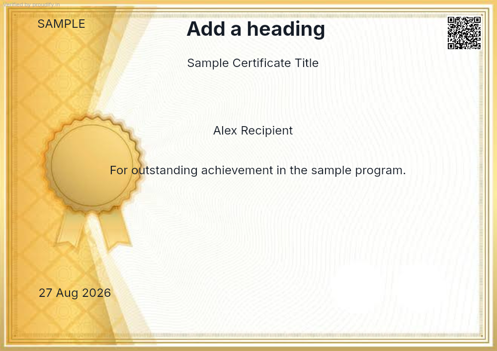 Certificate 5